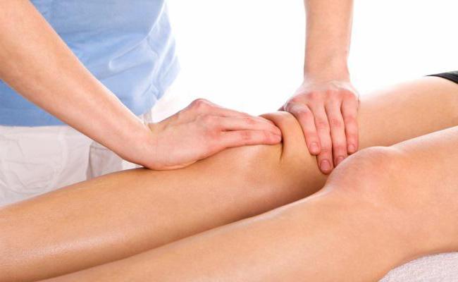 как делать массаж коленного сустава 